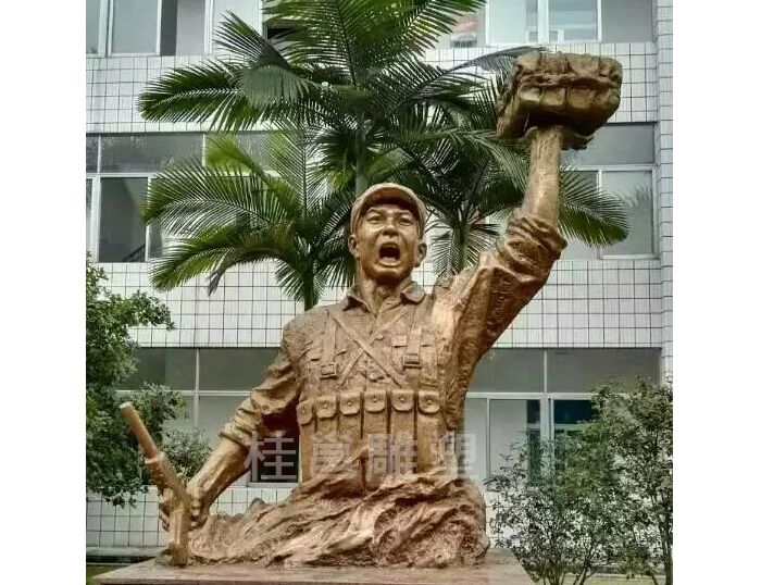 广西锻造人物铜雕塑定制