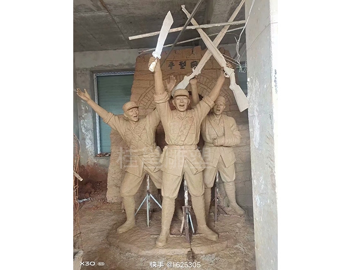 军人主题雕像